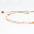 Pineapple Island Giada Cinta Pearl Beaded Surf Bracelet Pink