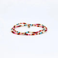 Pineapple Island Merah Dainty Beaded Bracelet