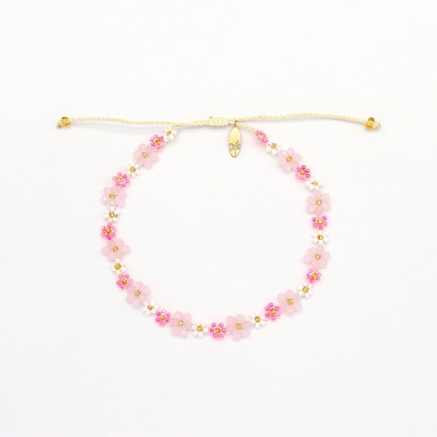 Pineapple Island Mohala Flower Beaded Anklet