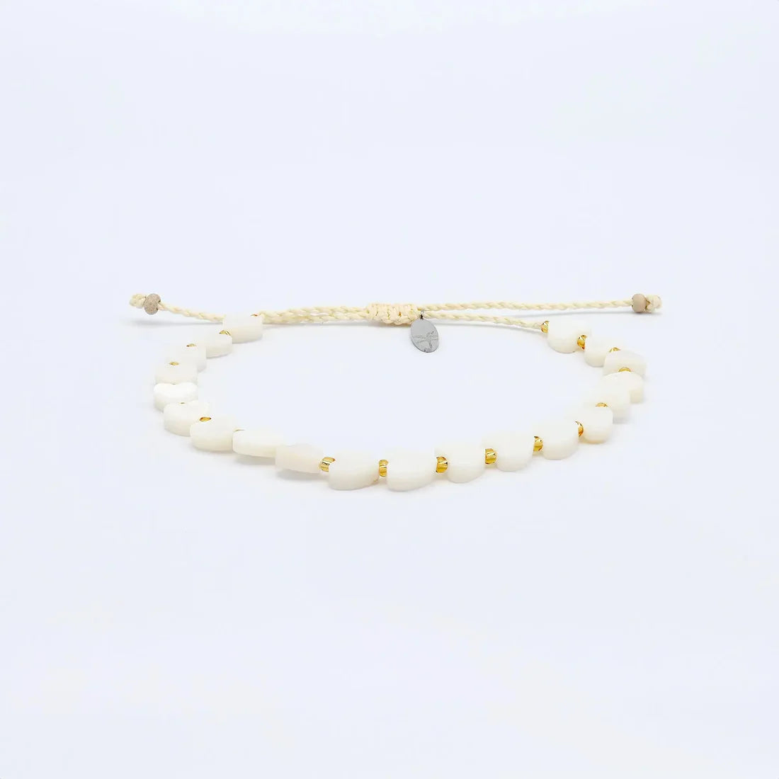 Pineapple Island Mother of Pearl Heart Bracelet