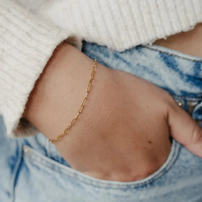 Pineapple Island Paperclip Chain Bracelet