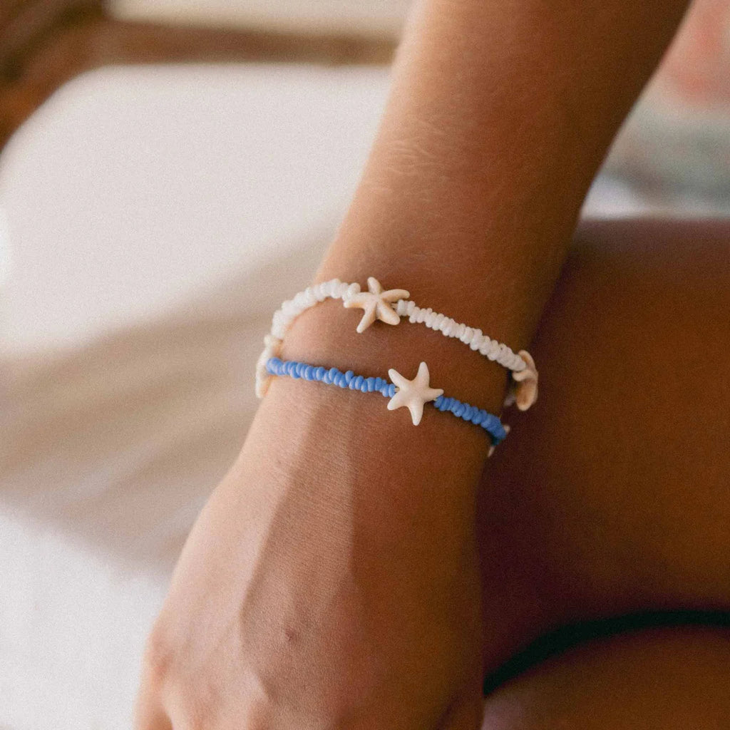 Pineapple Island Tidepool Starfish Beaded Bracelet