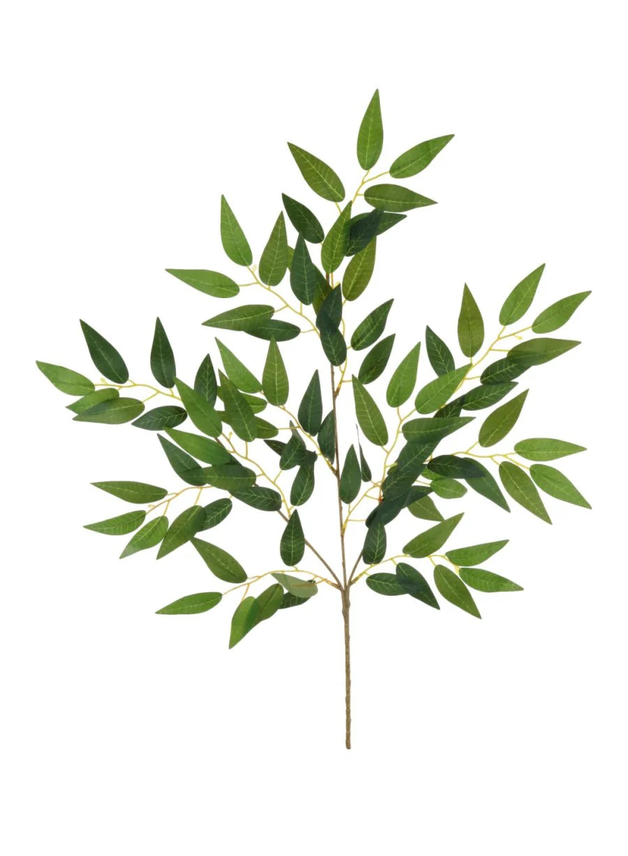 Printed Silk Soft Ruscus Spray Green