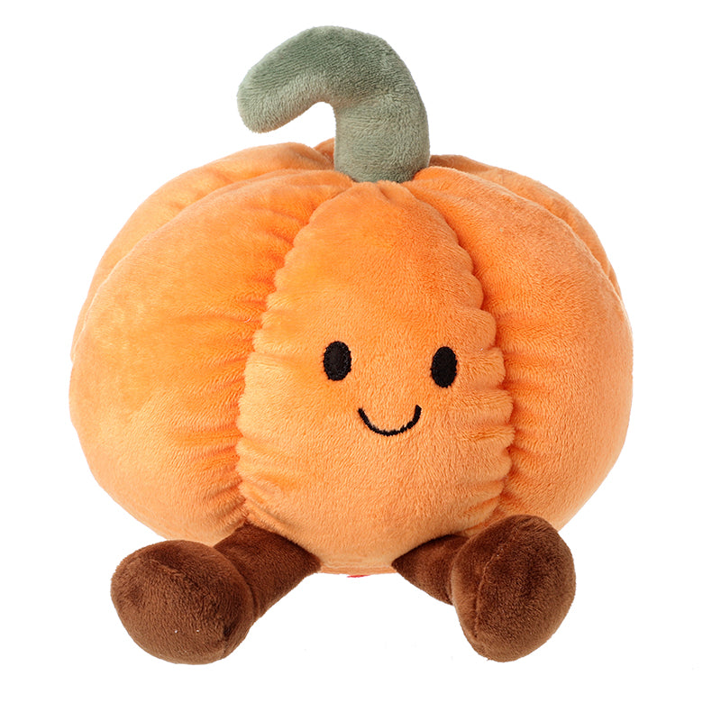 Christmas Orange Fabric Pumpkin Doorstop