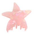 Red Cuckoo Star Hair Claw Clip Pink