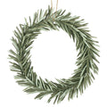 Christmas Green Long Leaf Wreath