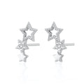 Scream Pretty Hannah Martin Star Ear Climber Stud Earrings Sterling Silver