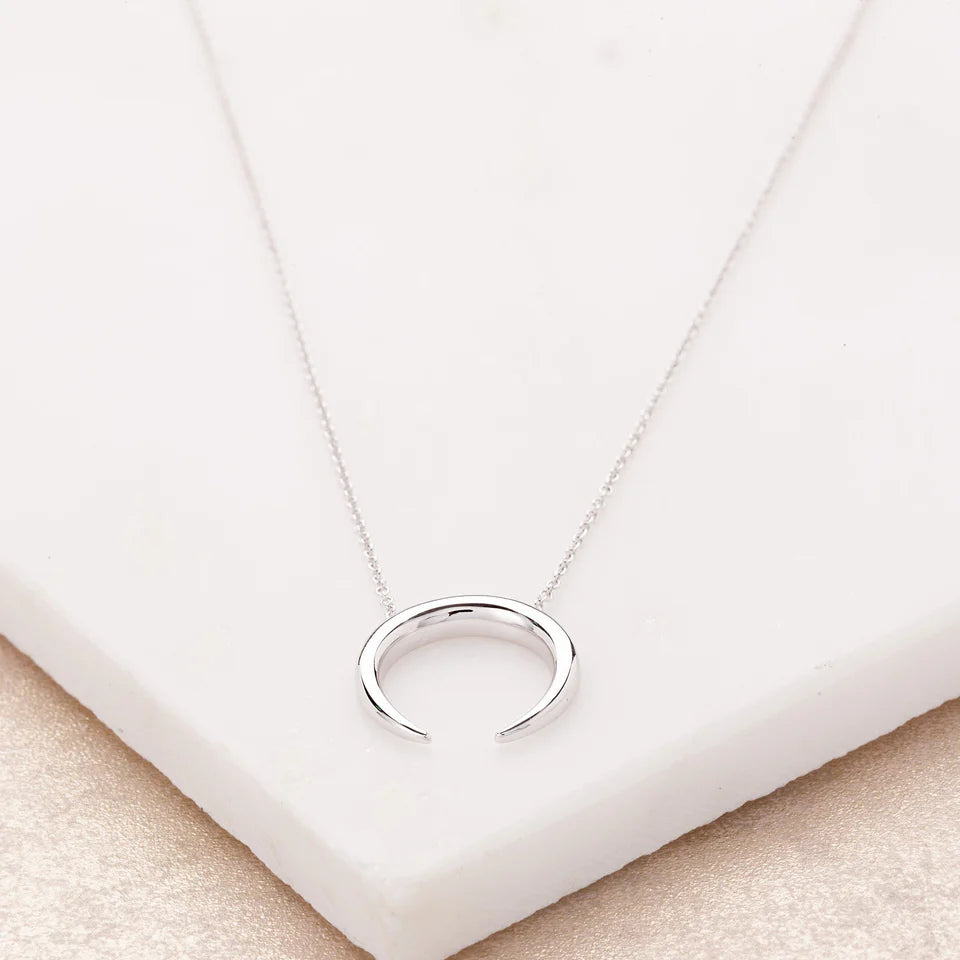 Scream Pretty Horn Necklace Sterling Silver