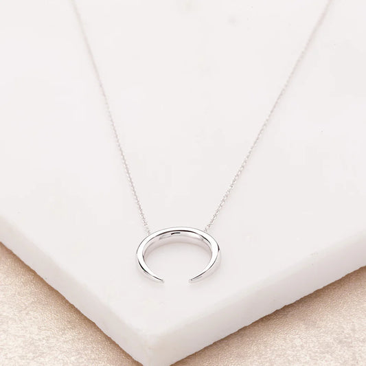 Scream Pretty Horn Necklace Sterling Silver