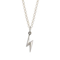 Scream Pretty Sparkling Lightening Bolt Necklace Sterling Silver