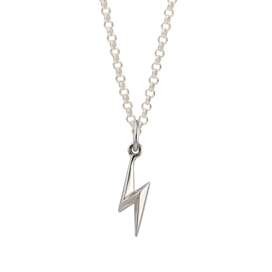 Scream Pretty Sparkling Lightening Bolt Necklace Sterling Silver