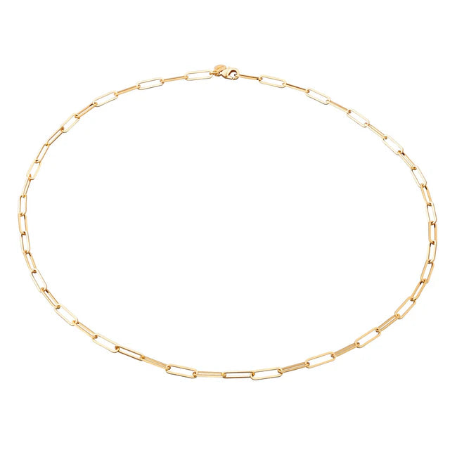 Scream Pretty Long Link Chain Choker 18k Gold Plated Sterling Silver