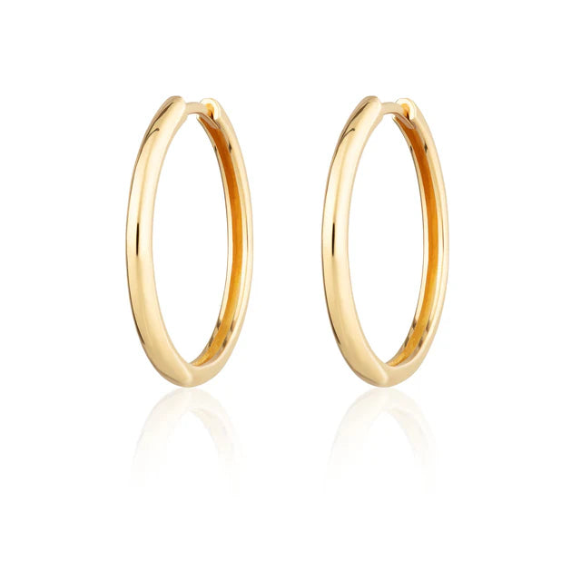 Scream Pretty Perfect Hoop Earrings 18k Gold Plated Sterling Silver
