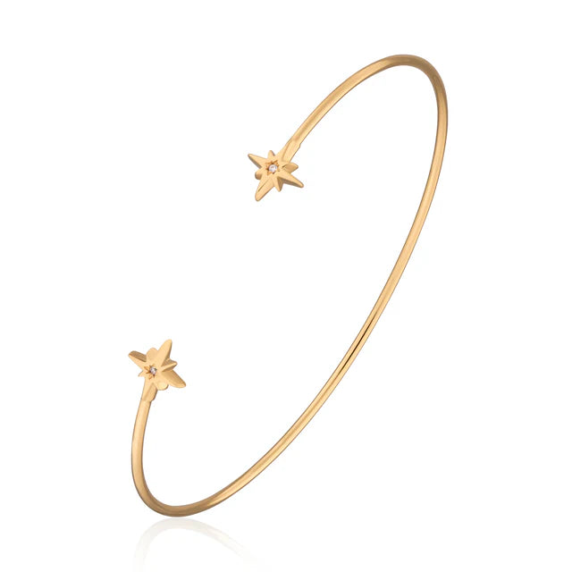 Scream Pretty Starburst Bangle 18k Gold Plated