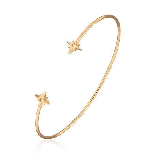 Scream Pretty Starburst Bangle 18k Gold Plated
