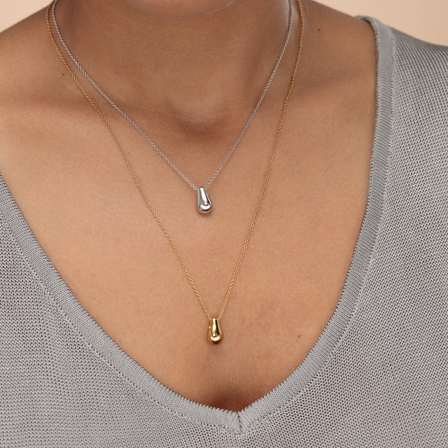 Scream Pretty Teardrop Necklace Sterling Silver
