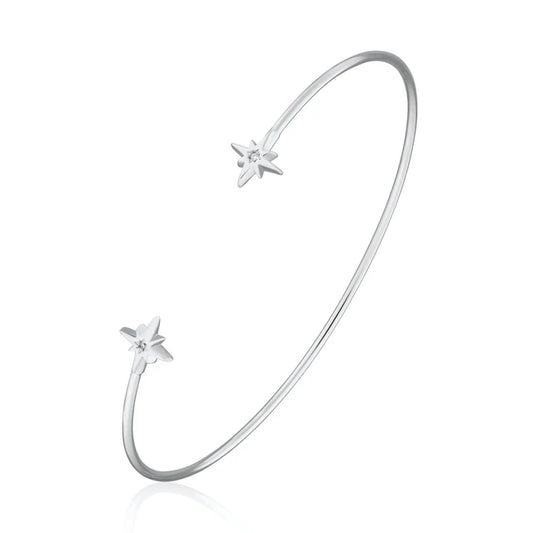 Scream Pretty Starburst Bangle Rhodium Plated