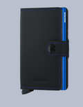 Secrid Miniwallet Matte Black And Blue