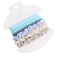 Scrunchies Pack Of 6 Sky Silver