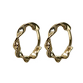 She Is Beautiful Classic Twist Huggies Gold