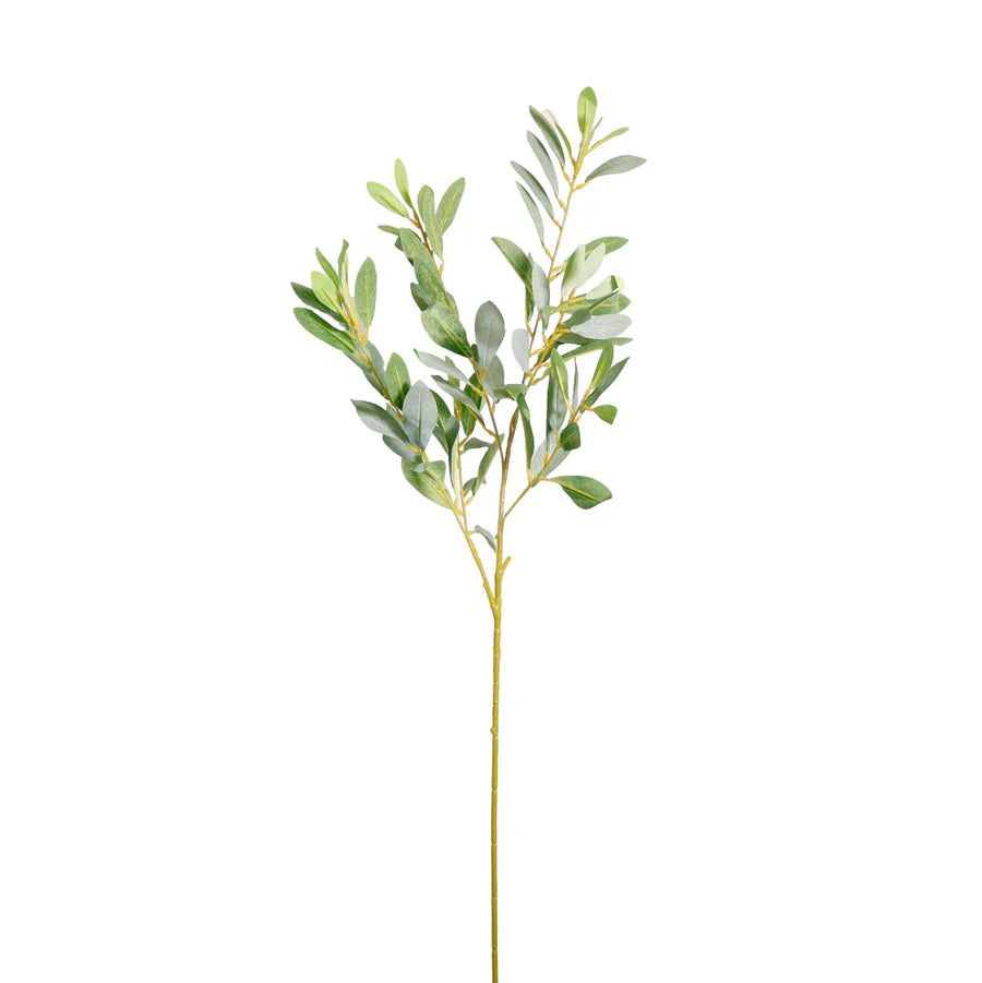 Silk Nobel Leaf Spray Natural Green