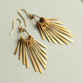 Silk Purse Art Deco Fringe Earrings Gold