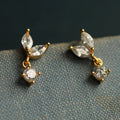 Silk Purse Japanese Petal Stud Earrings