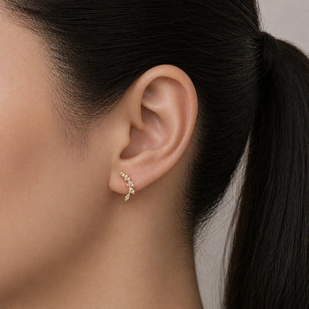 Laurel Wreath Stud Earrings