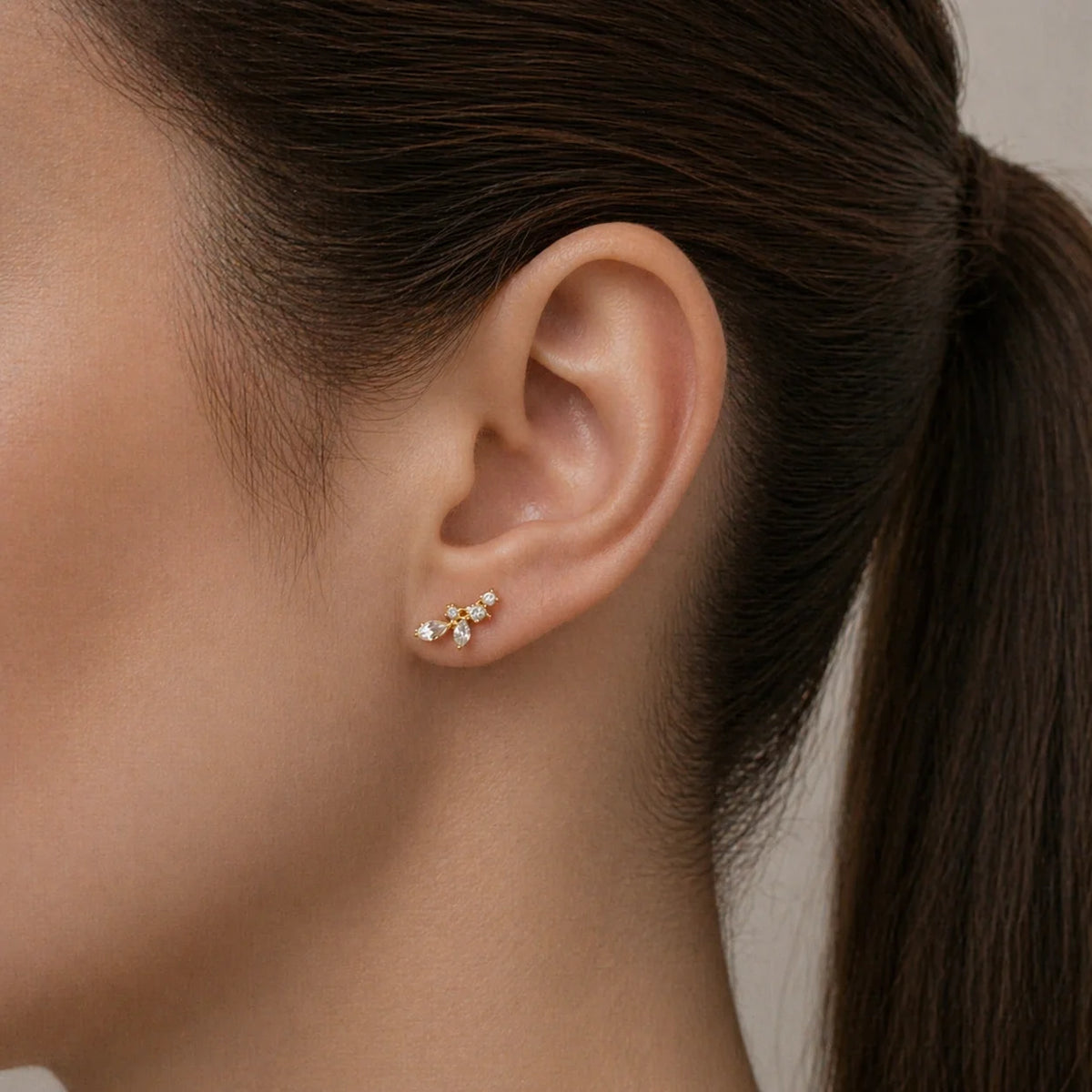 Silk Purse Fairy Wing Stud Earrings