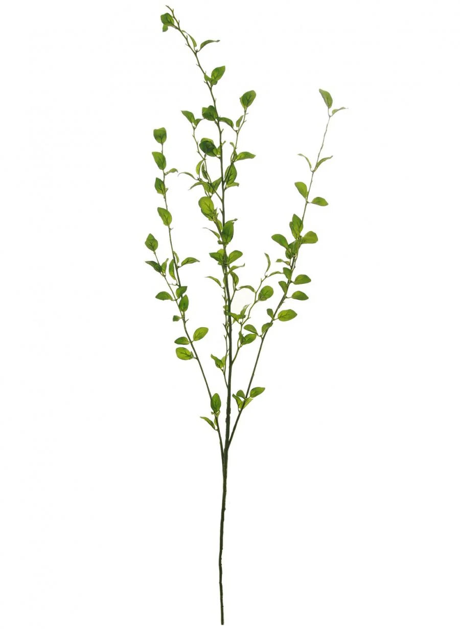 Silk Slim Leaf Spray Natural Green