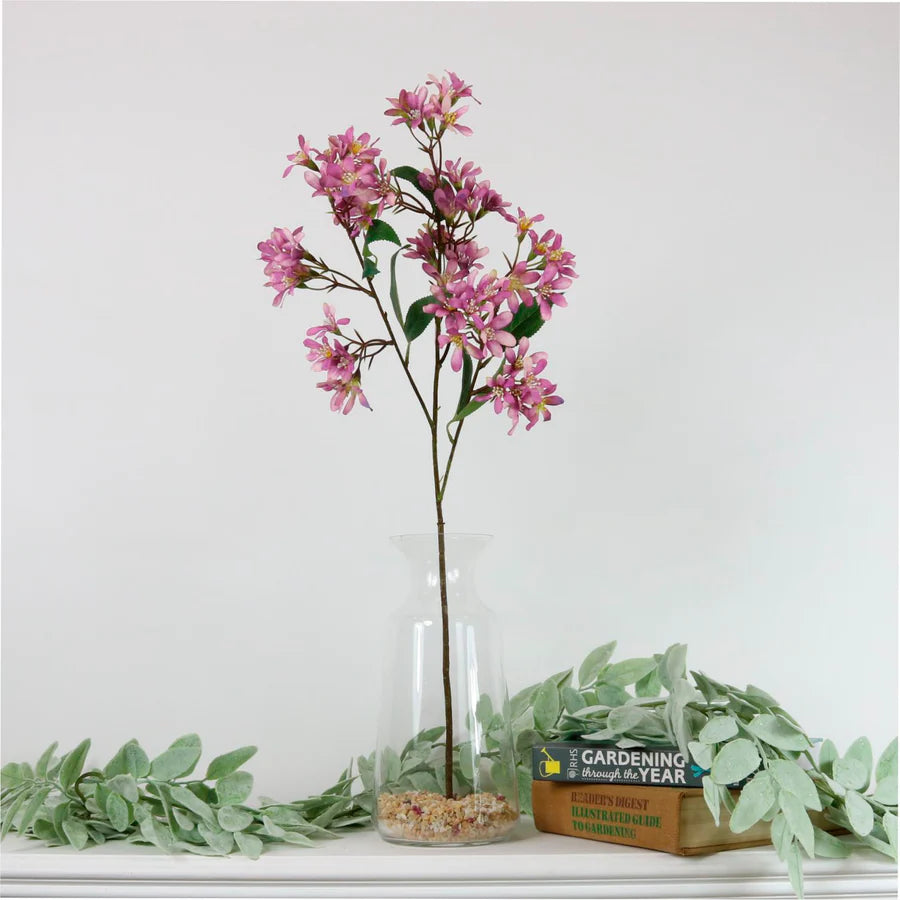 Silk Spring Blossom Spray Lilac