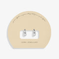 Soul Shine Tapered Hoops Silver Plated Hoop Earrings