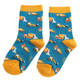 Sparrow Baby Socks Trucks Teal 4-6 Years
