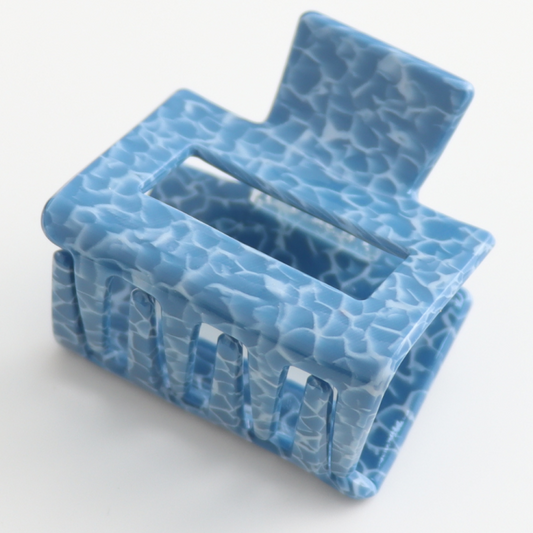 Square Hair Claw Clip Blue