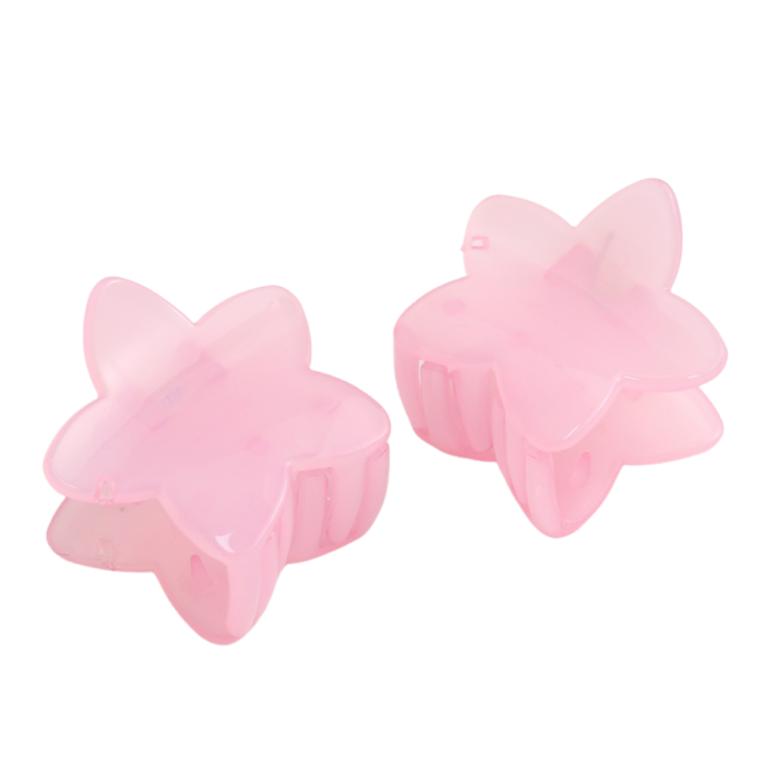 Star Hair Claw Clips Twin Pack Pink