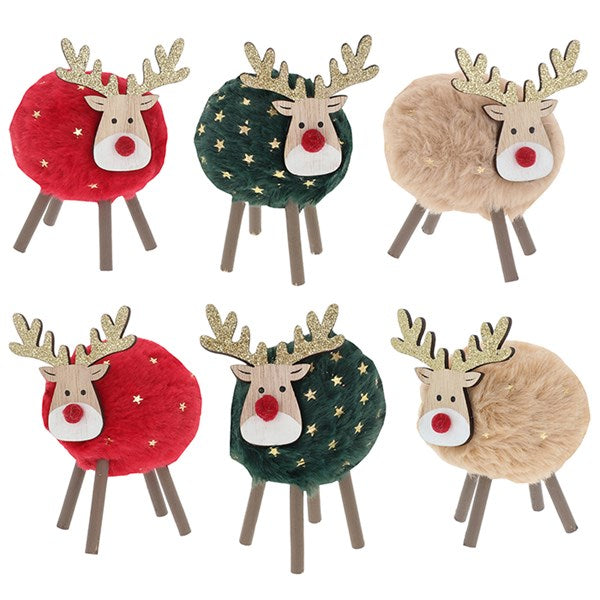 Starry Reindeer Christmas Decoration Tall Small