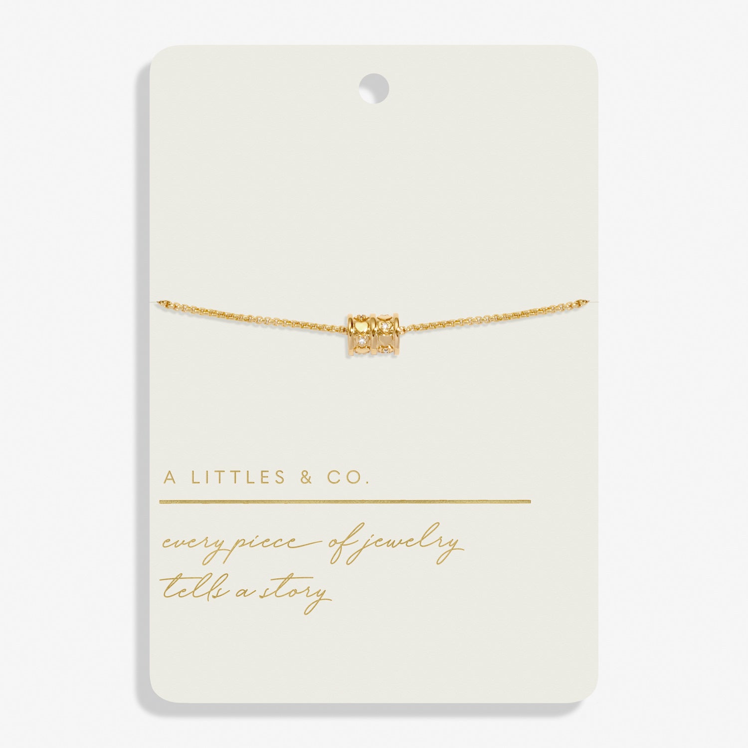Style Stories Barrel Gold Plated Bracelet