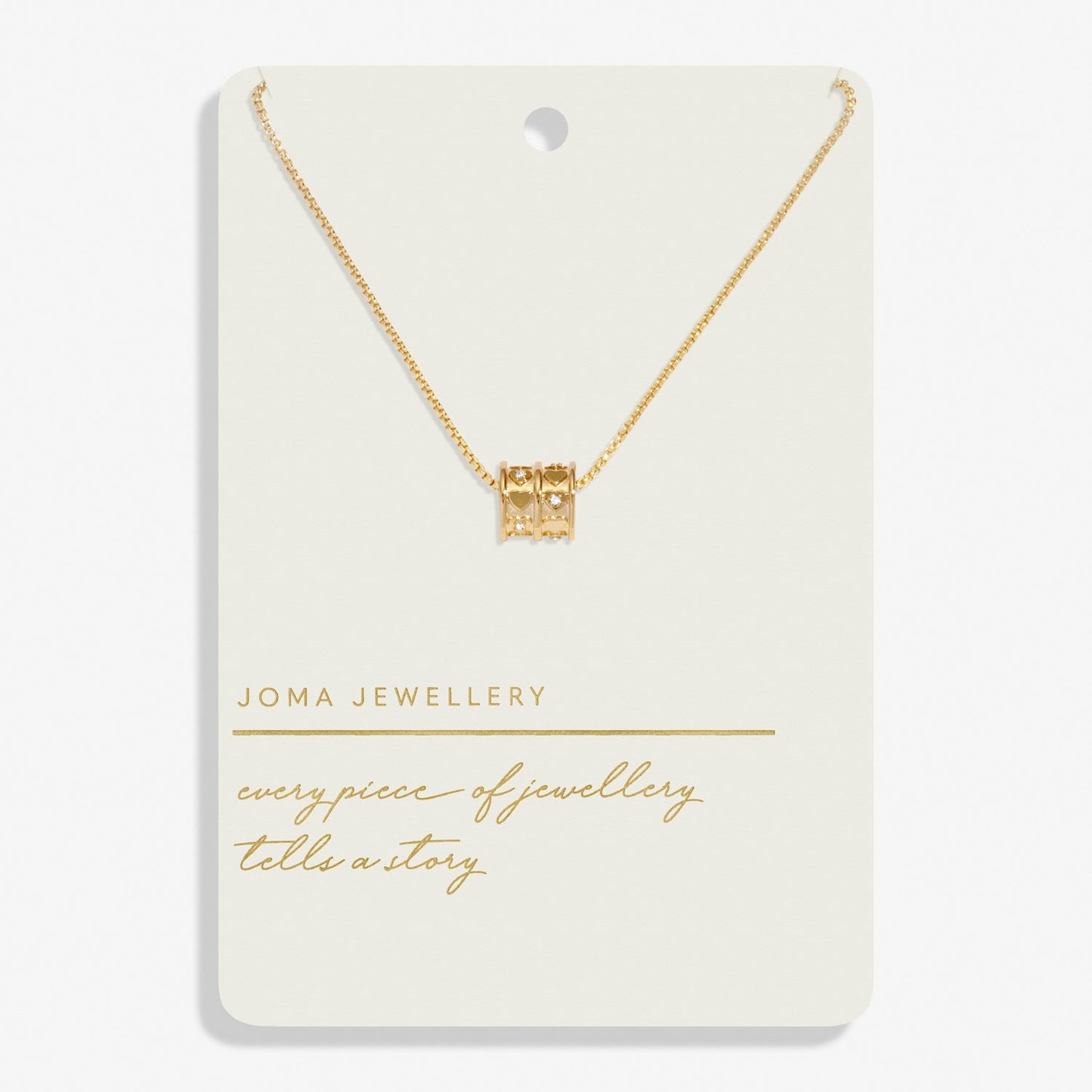 Style Stories Barrel Gold Plated Necklace