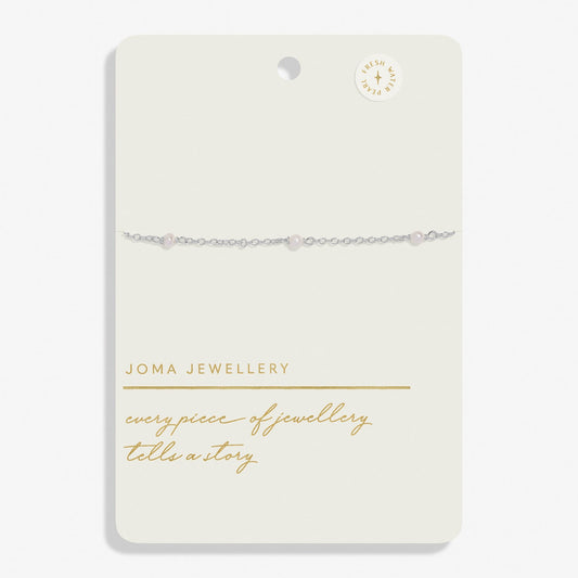 Style Stories Pearl Silver Plated Bracelet
