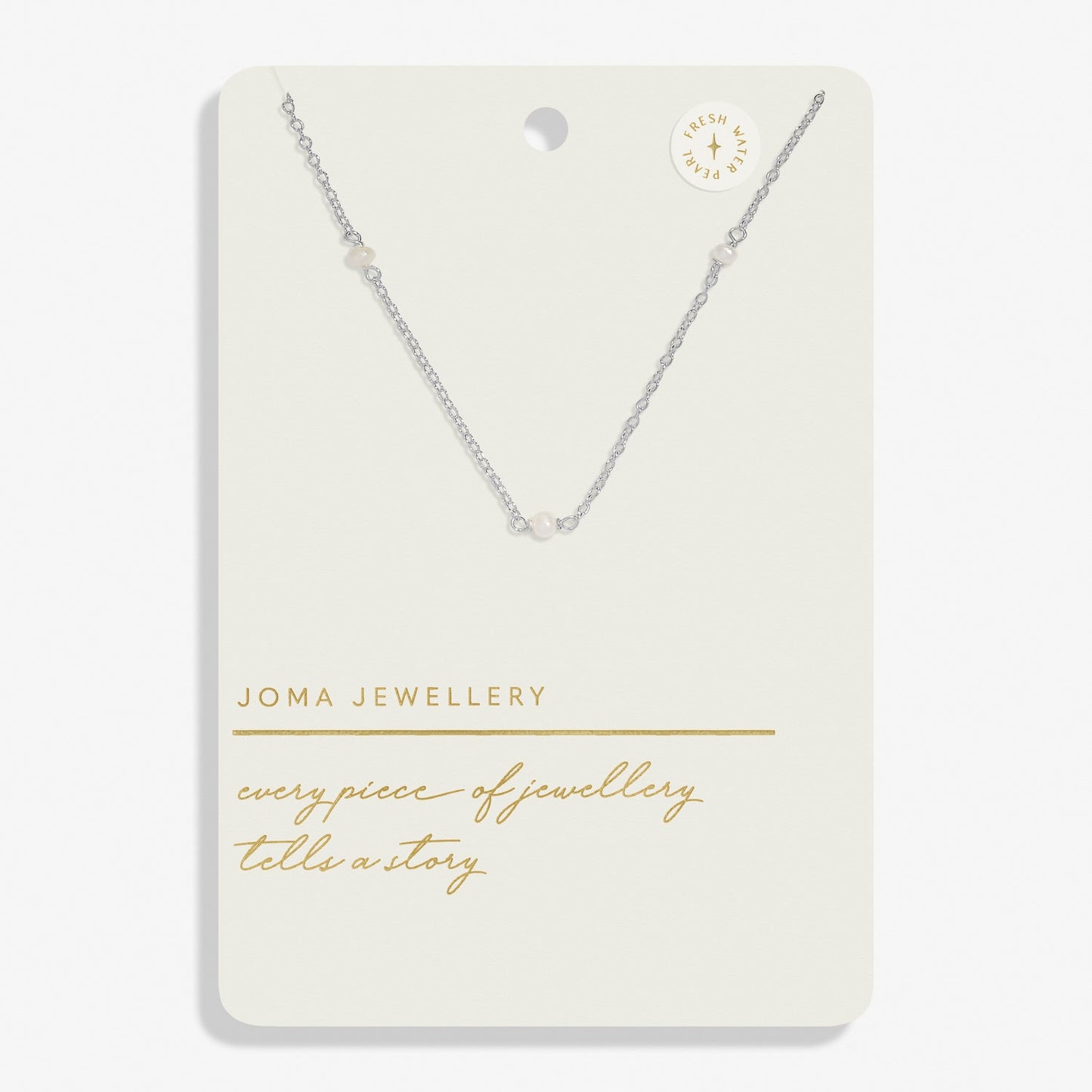 Style Stories Pearl Silver Plated Necklace