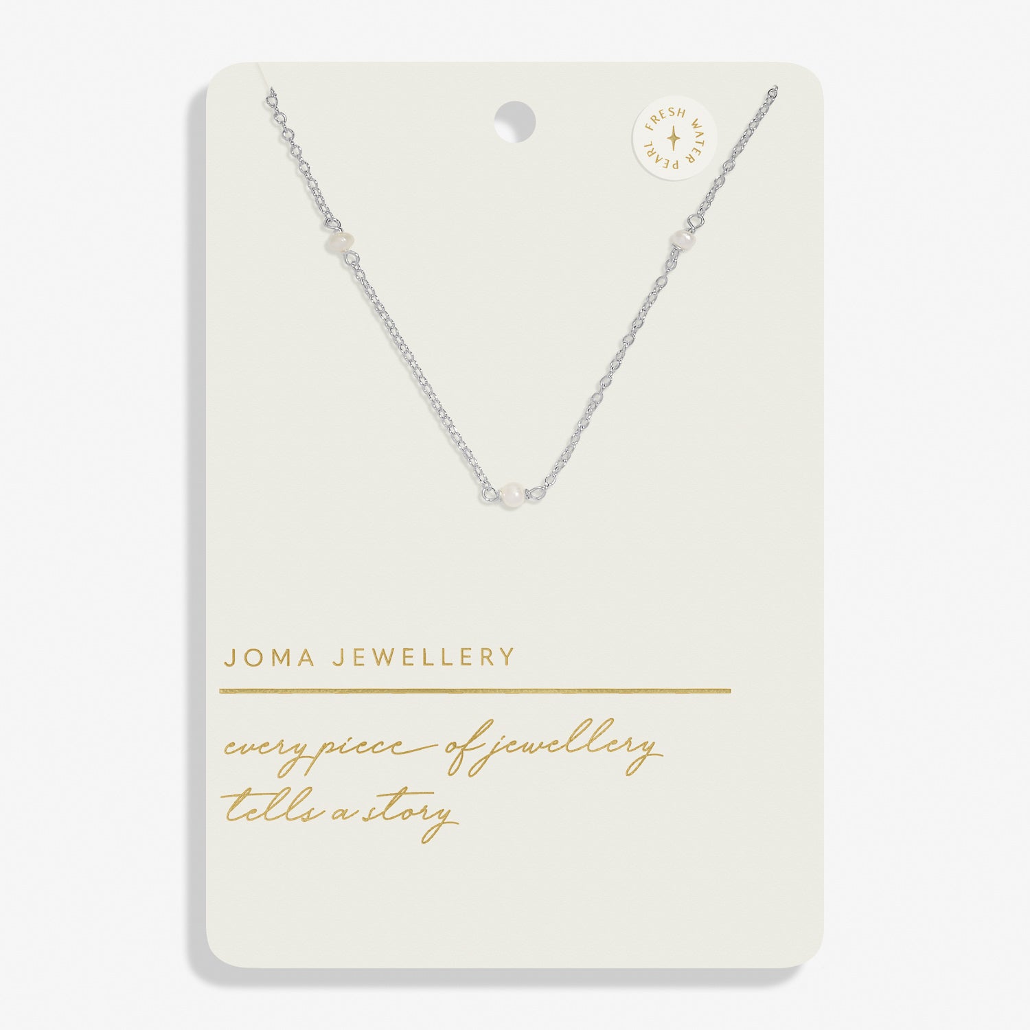 Style Stories Pearl Silver Plated Necklace
