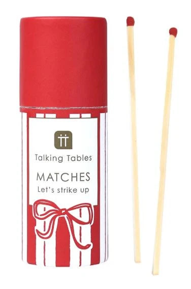 Talking Tables Candy Stripe Christmas Small Matches 45 Pack