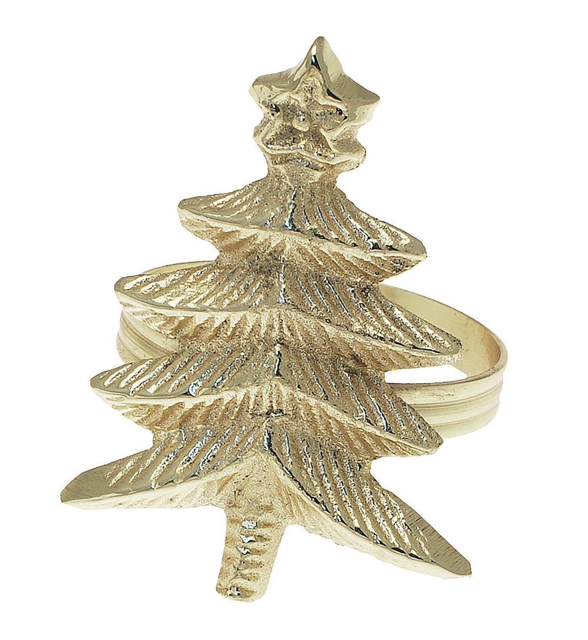 Tree Napkin Ring Pale Gold