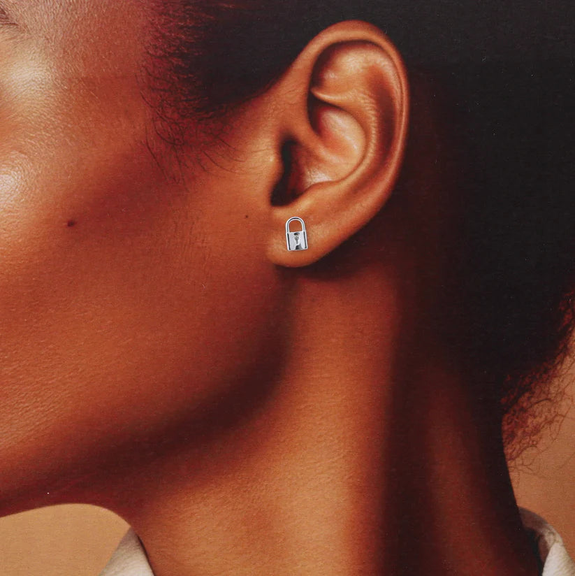 Unlock Your Happiness Padlock Earrings