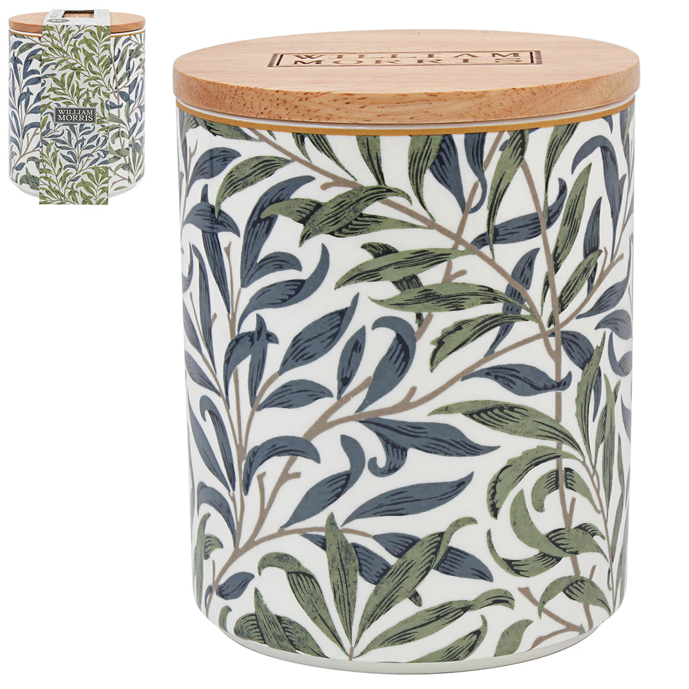 William Morris Willow Bough Canister Wood Lid