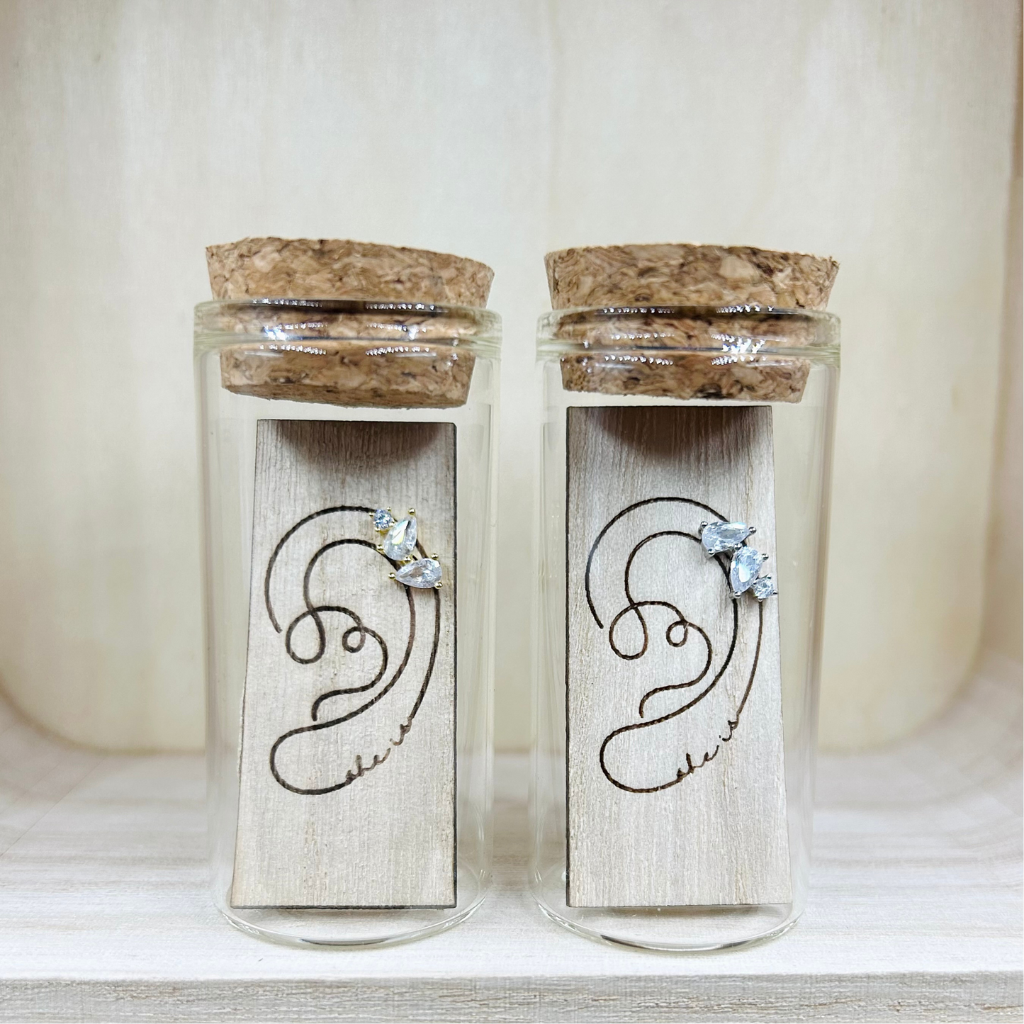 She Is Beautiful Willow Labret Stud Silver