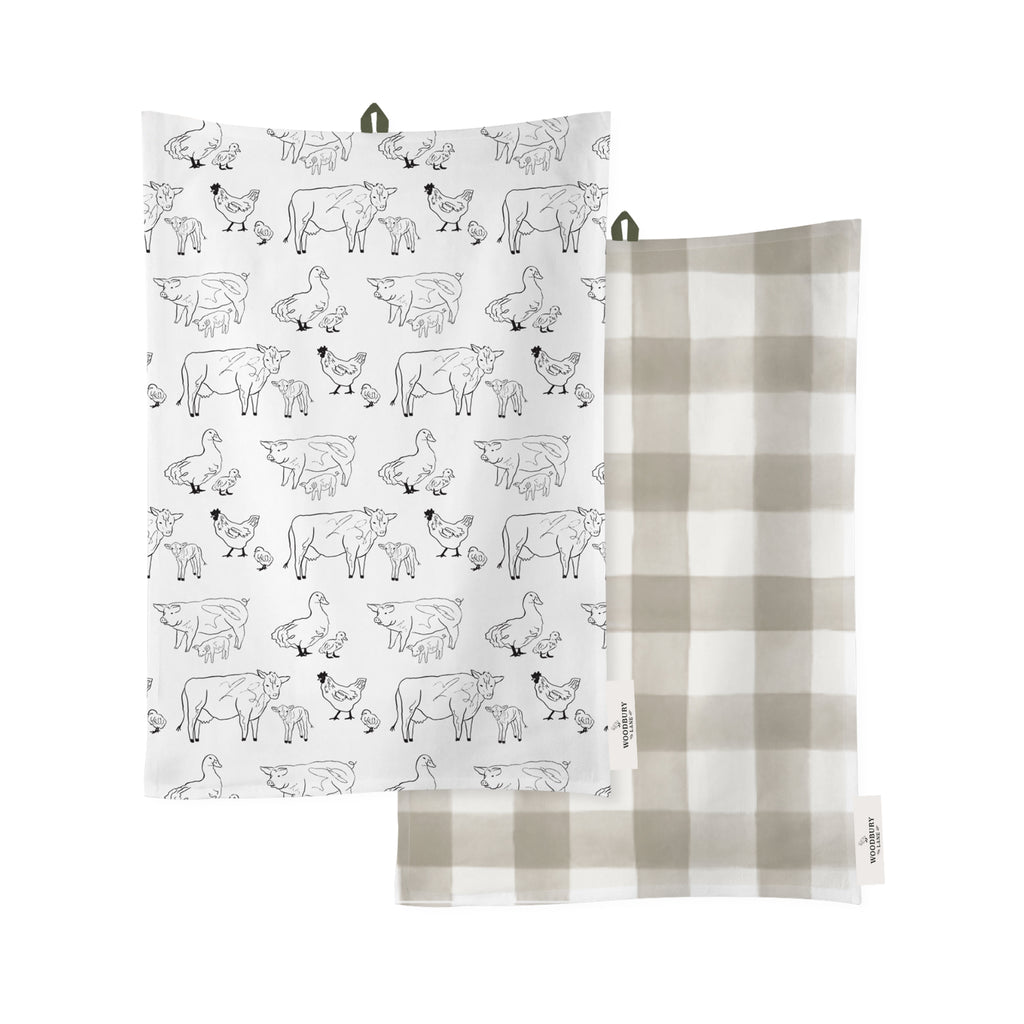 Woodbury Lane Tea Towels 2pk