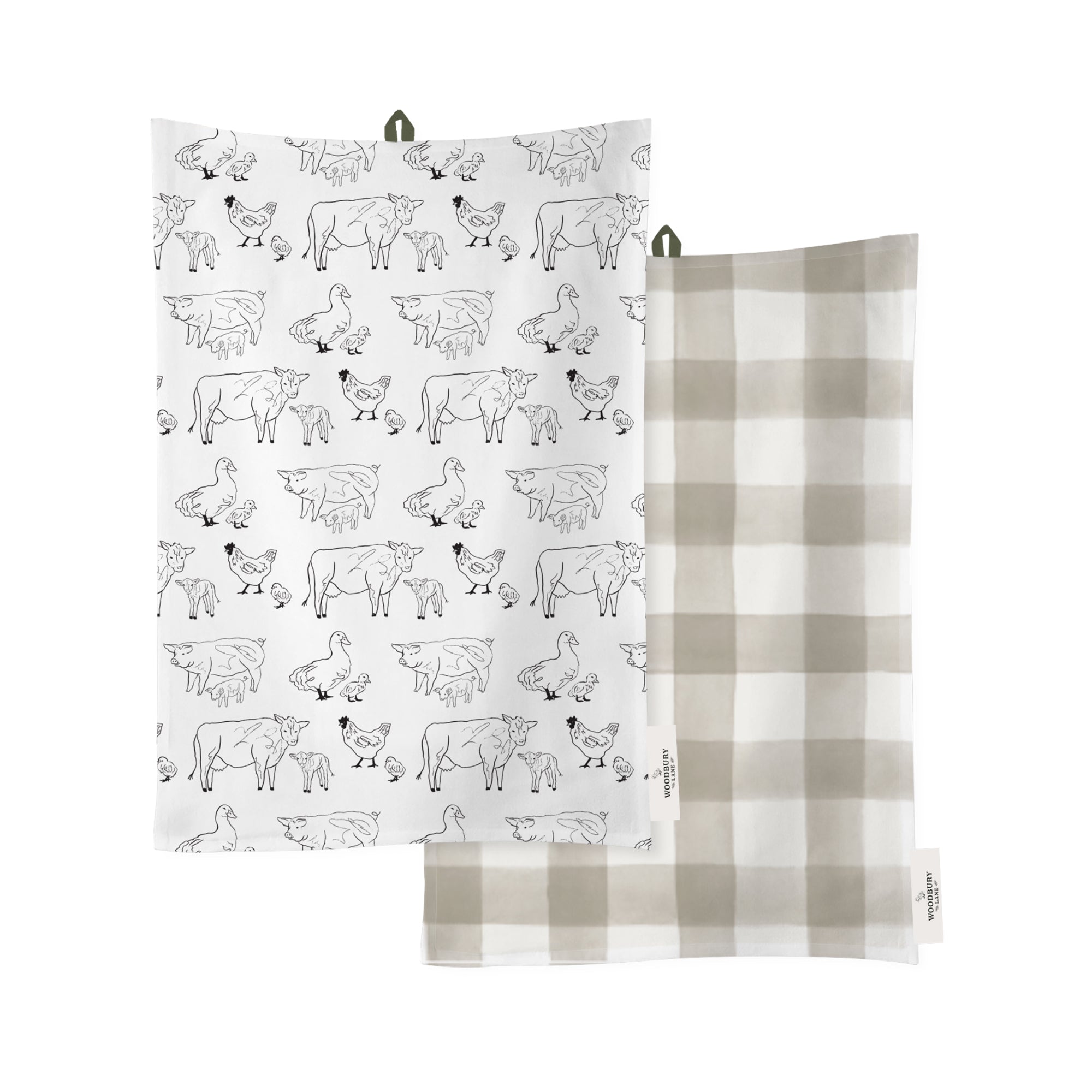 Woodbury Lane Tea Towels 2pk