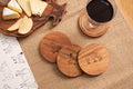 Woodbury Lane Wooden Coasters 4pk
