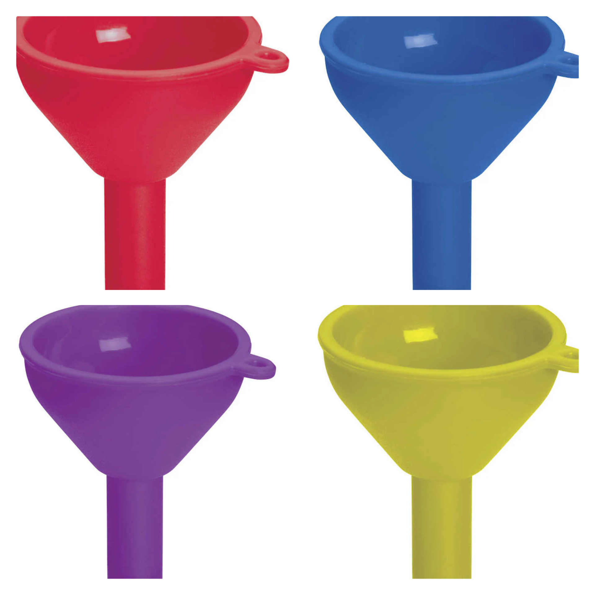 Colourworks Mini Silicone Funnel Red